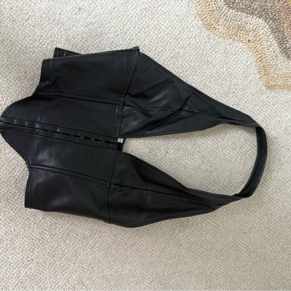 Miaou Black Leather Top